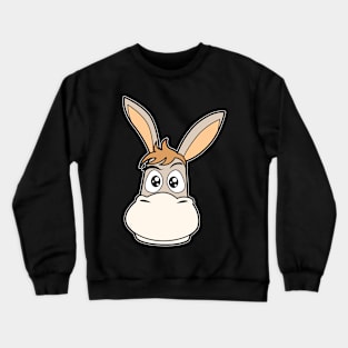 Cartoon Comic Donkey Crewneck Sweatshirt